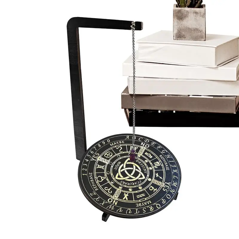 Support de pendule en bois, planche d'autel, rituel mystique, fournitures de sorcière métaphysique verticale pour la méditation spirituelle