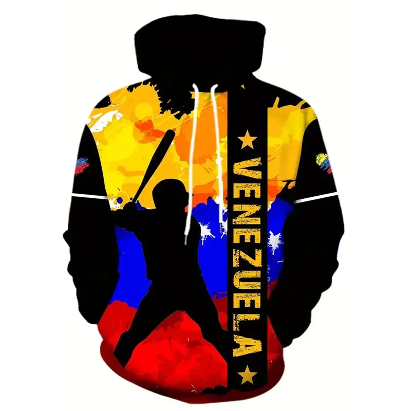 New Colombian Venezuela Flag Hoodies For Men Fashion 3D Printed Brazil Flag Hoodie Kids Autumn Street Sports Running Pullovers