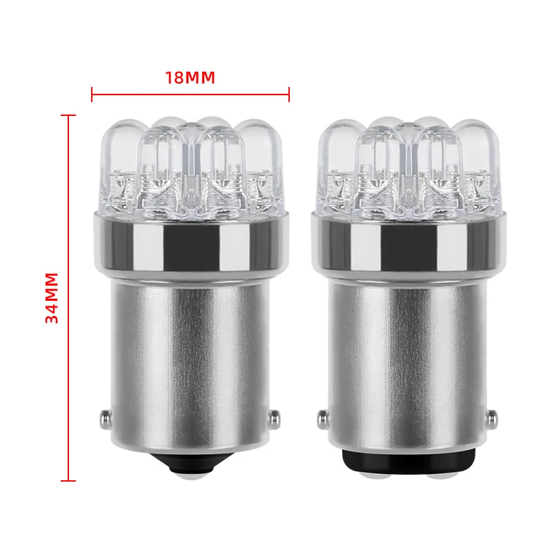 ไฟรถยนต์ LED BAY15D 1157 BA15S 12V สำหรับสัญญาณเลี้ยวไฟเบรกถอยหลัง