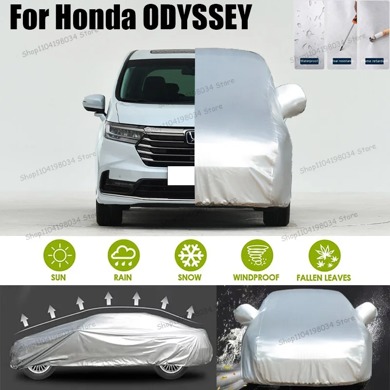 

For Honda ODYSSEY Auto Anti snow Anti dust Sunscreen Anti-uv Anti peeling paint And Anti Rainwater 210t car cover Car cover