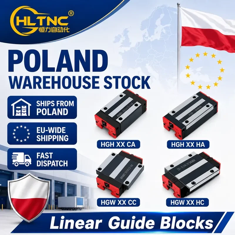 Fast 3-Day Delivery in EU Heavy Linear Guide Block with Metal Retainer HGH/HGW Series Professional Grade CNC Parts