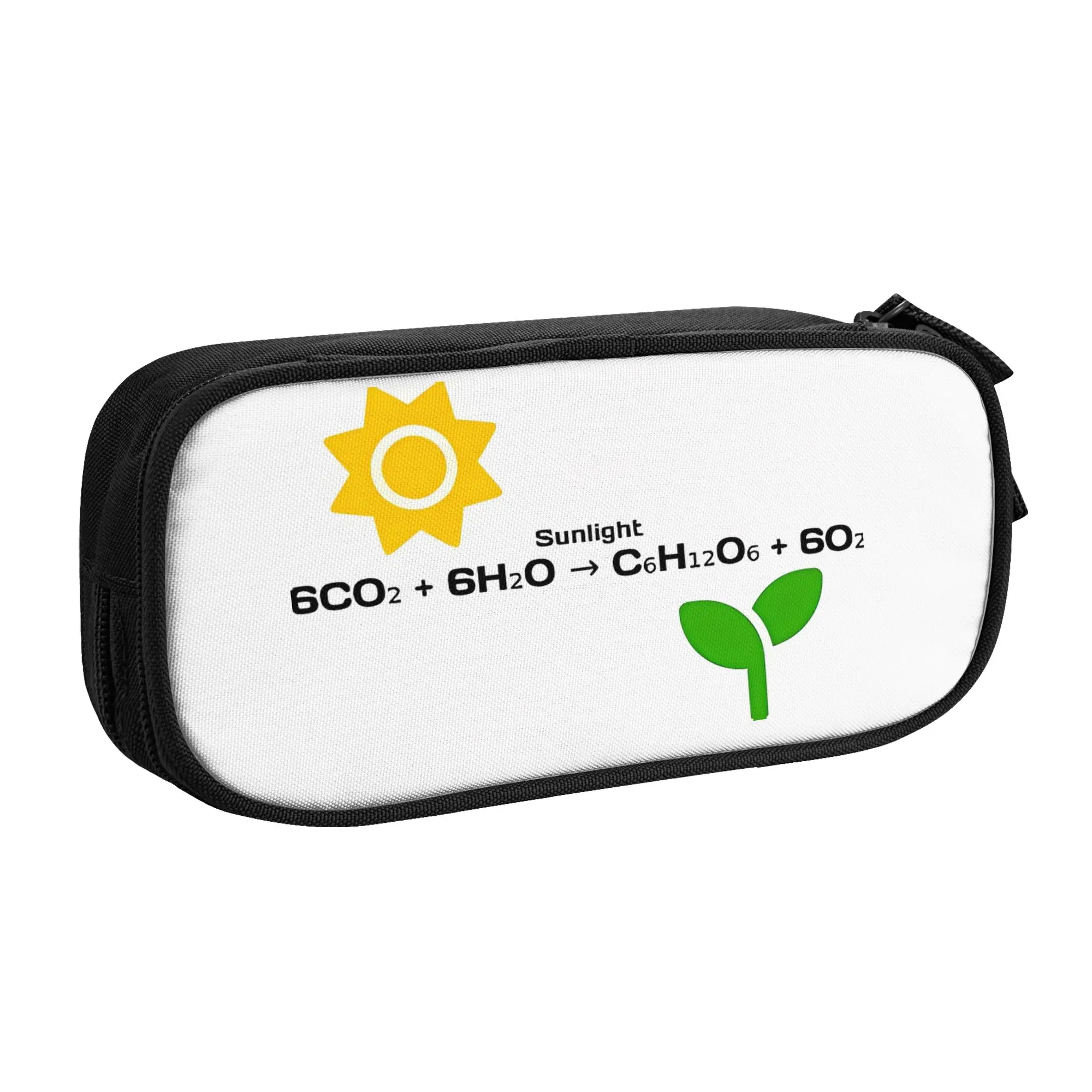 1 piece Lightweight Photosynthesis Pencil Case Boys Pen Bag Chemical Equation School Pencil Pouch
