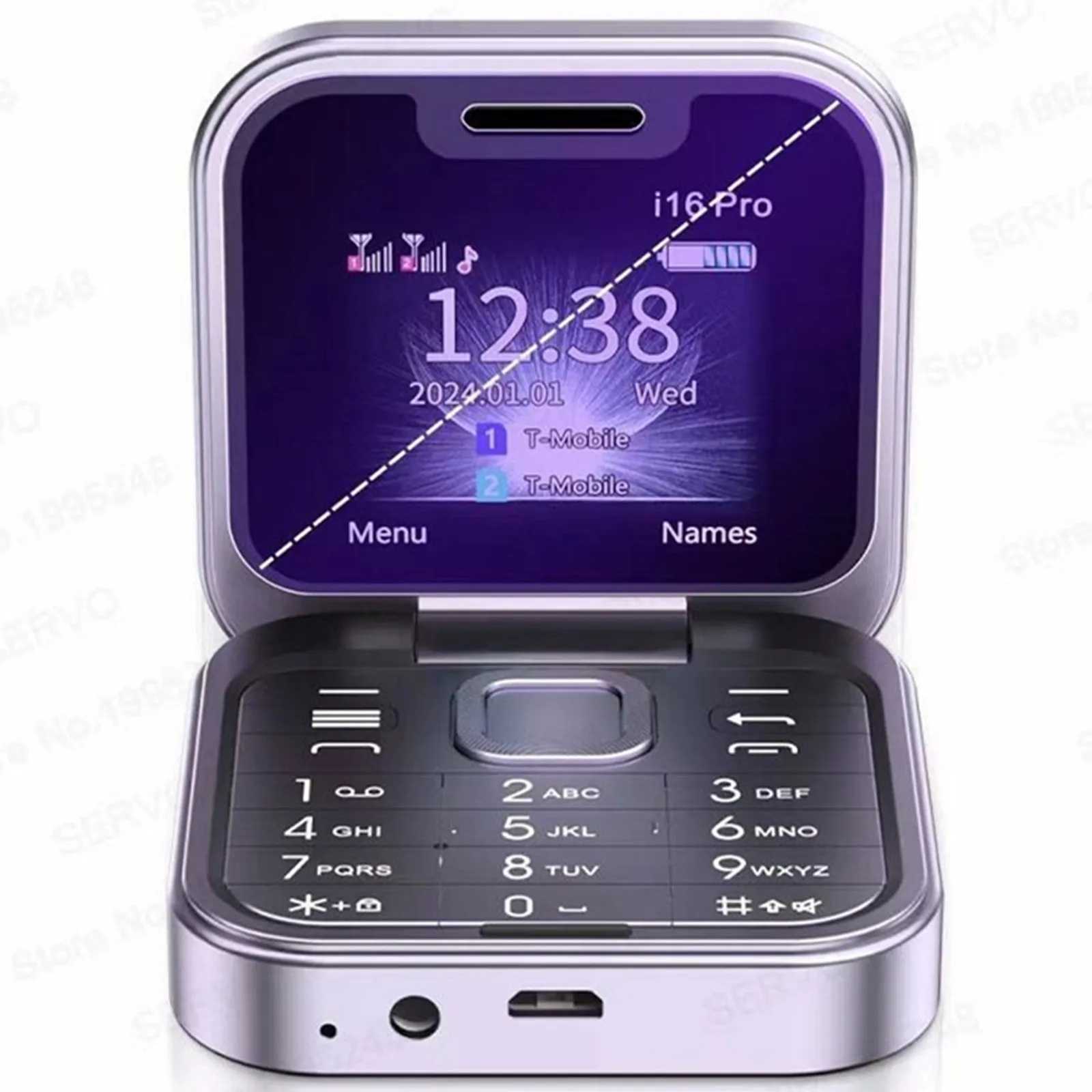 

Mini Flip Mobile Phone Folding Dual Card Telephone FM Radio HD Screen Camera LED Light Non Smartphone Portable Can TF mp3 Player