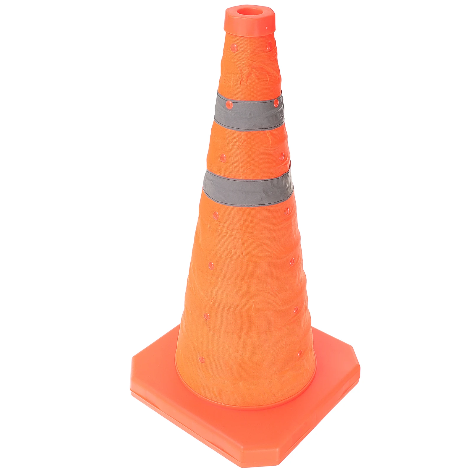 

Collapsible Traffic Safety Cones Plastic Oxford Stable Base Folding Design Emergency Schools Parking Construction Road