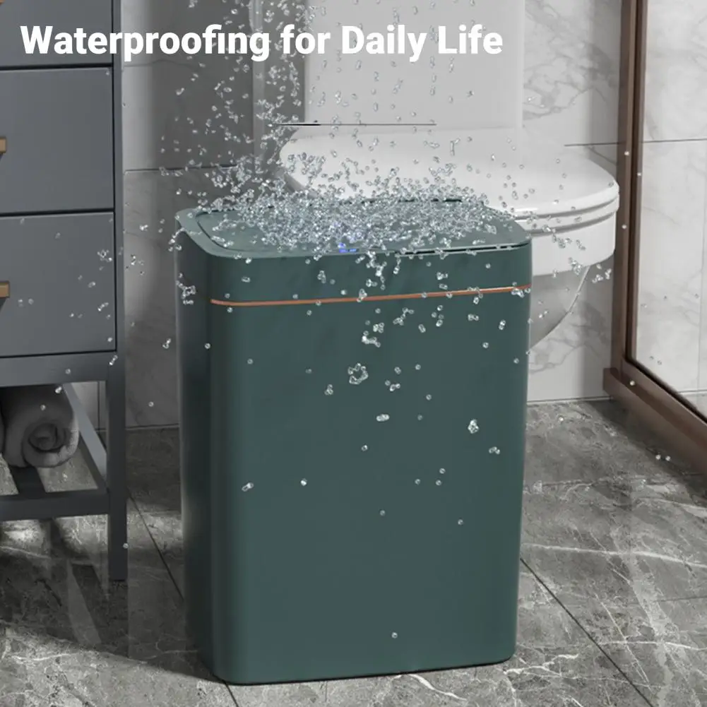 15/18L Large Motion Sensor Trash Can, Waterproof Automatic Garbage Bin Touchless Waste Basket for Kitchen Office Toilet