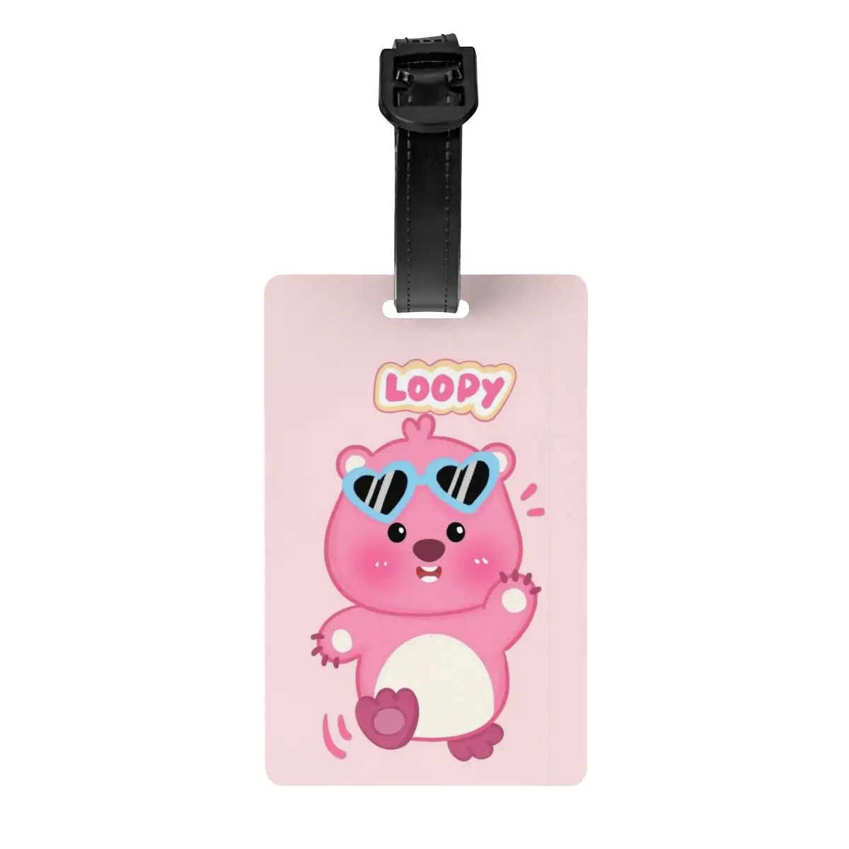 

Kawaii Loopy Cartoon Beaver Luggage Tag Suitcase Plastic Travel Accessories Holder Baggage Tag Name ID Address Baggage Tag Gifts