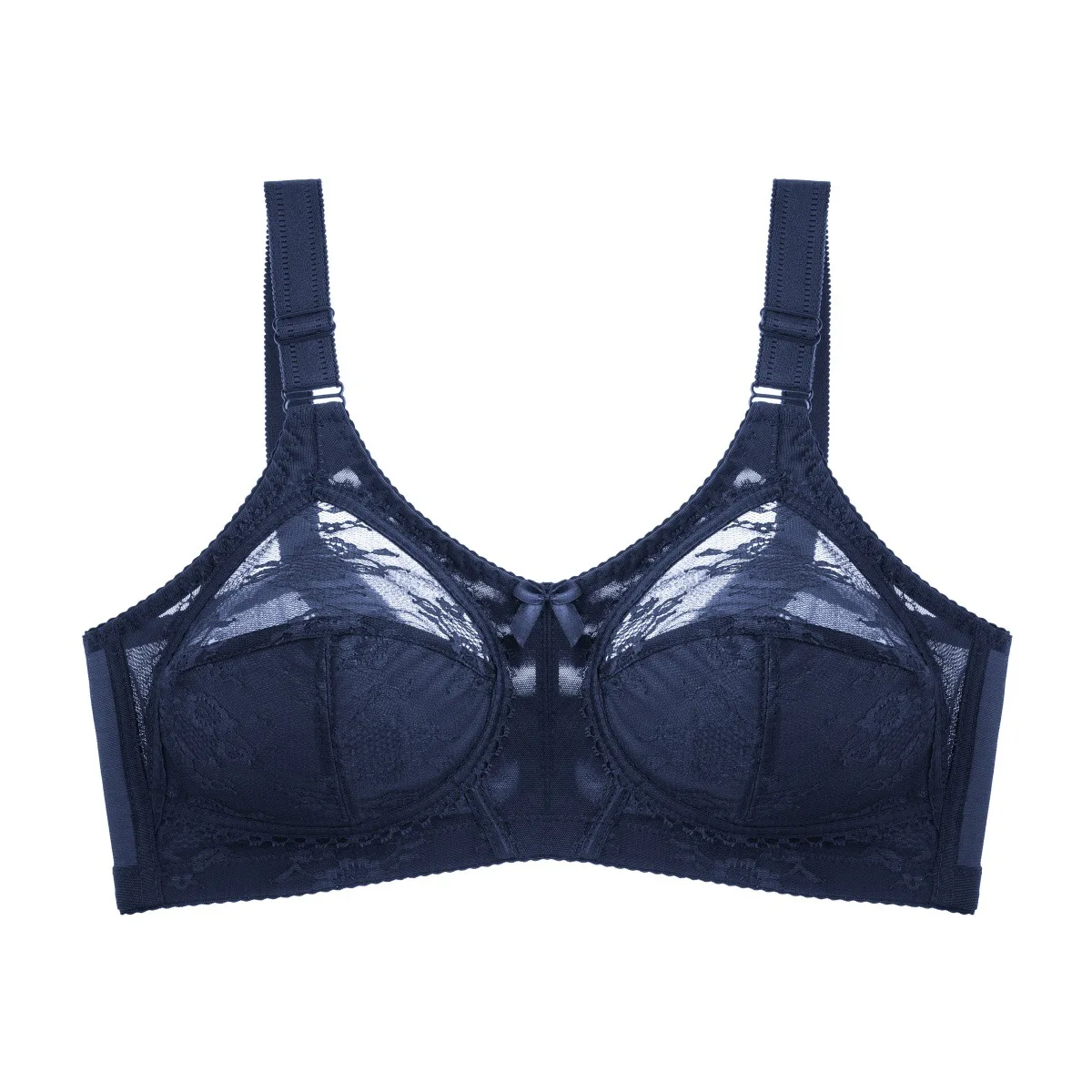 Bras for Women No Sponge Wireless Transparent  Sexy Lace Thin  Hollow Out Lace Gathering Thin  Plus Size Female Underwear image 6
