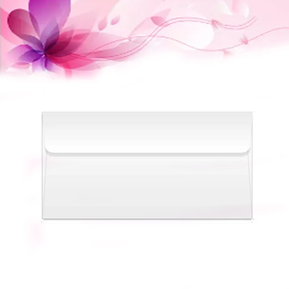 

100pcs White Envelopes Lightweight No Glue for Wedding Party Holiday Corporate Invitations Greeting Cards