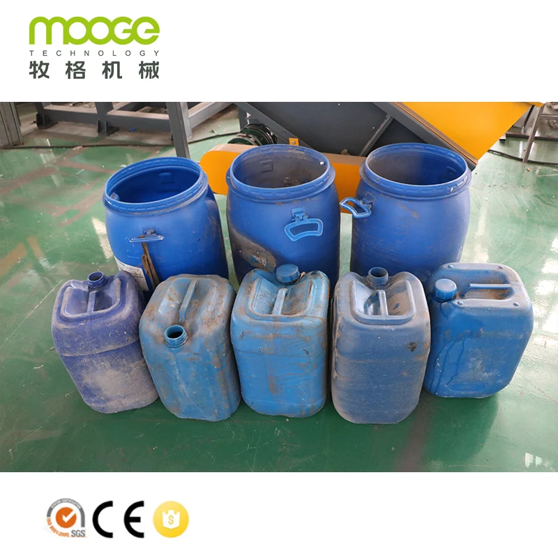 Abfall 200L Big HDPE Drum Plastic Barrel Abfall Plastic Shredder Shredder Machine