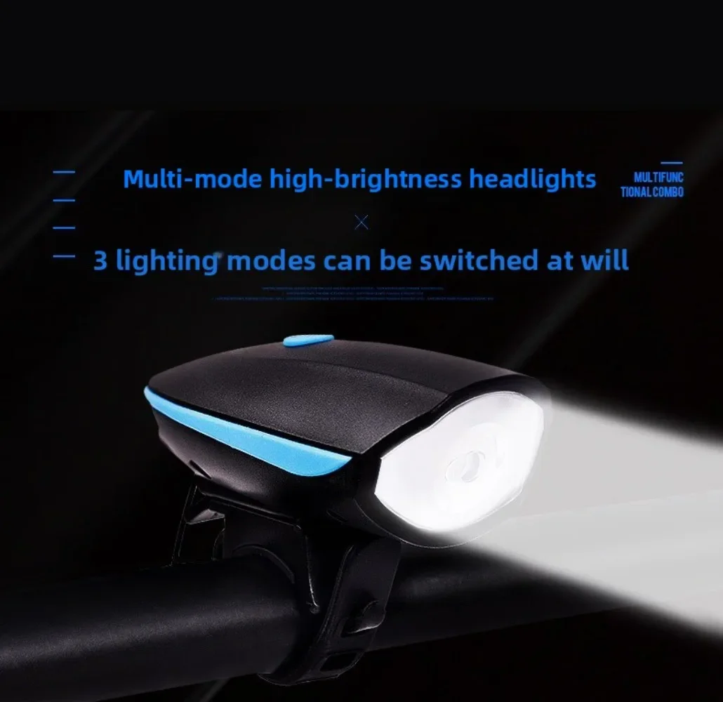 

Flashlight Riding Equipment Accessories Set Night Ride Bike Lights Mountain Bike Headlights Horn Charging