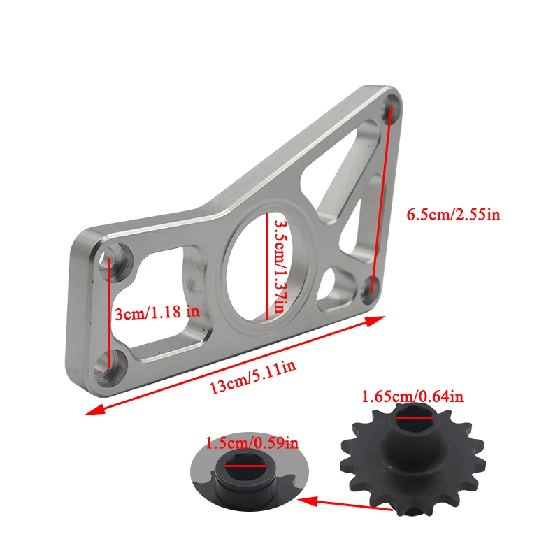 جديد لهوندا CT 70 & Z50 نمط دراجة درب صغيرة المحور الخلفي مكبح قرصي تعديل قوس المحرك #1
