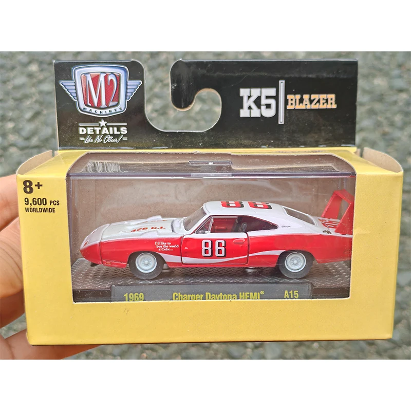 M2 1:64 MERCURY Charger Navtona HEMi Mustang BOSS 302 Modello pressofuso in lega Colleziona ornamento