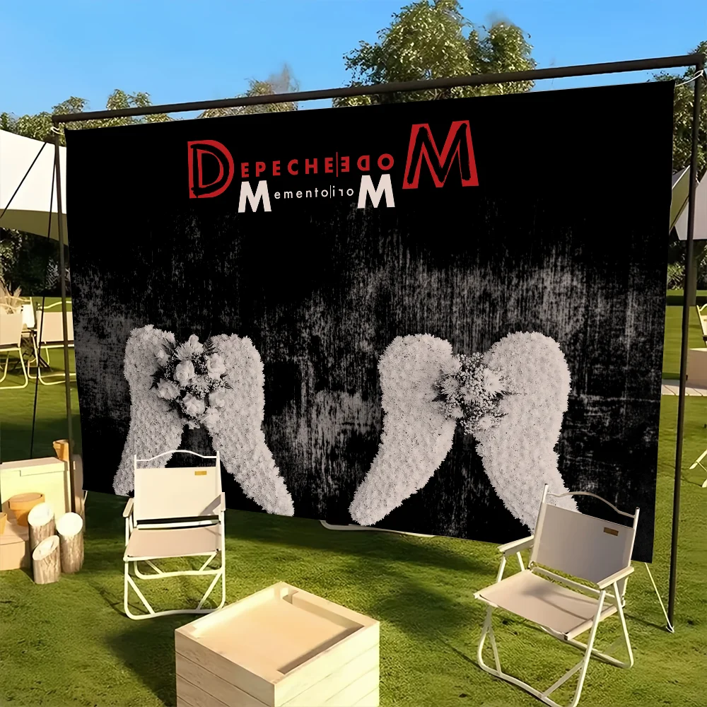 flag For Picnic Party D-Depeche Art Home Decoration Outdoor Memento Camping Band M-Mode Mori Banner