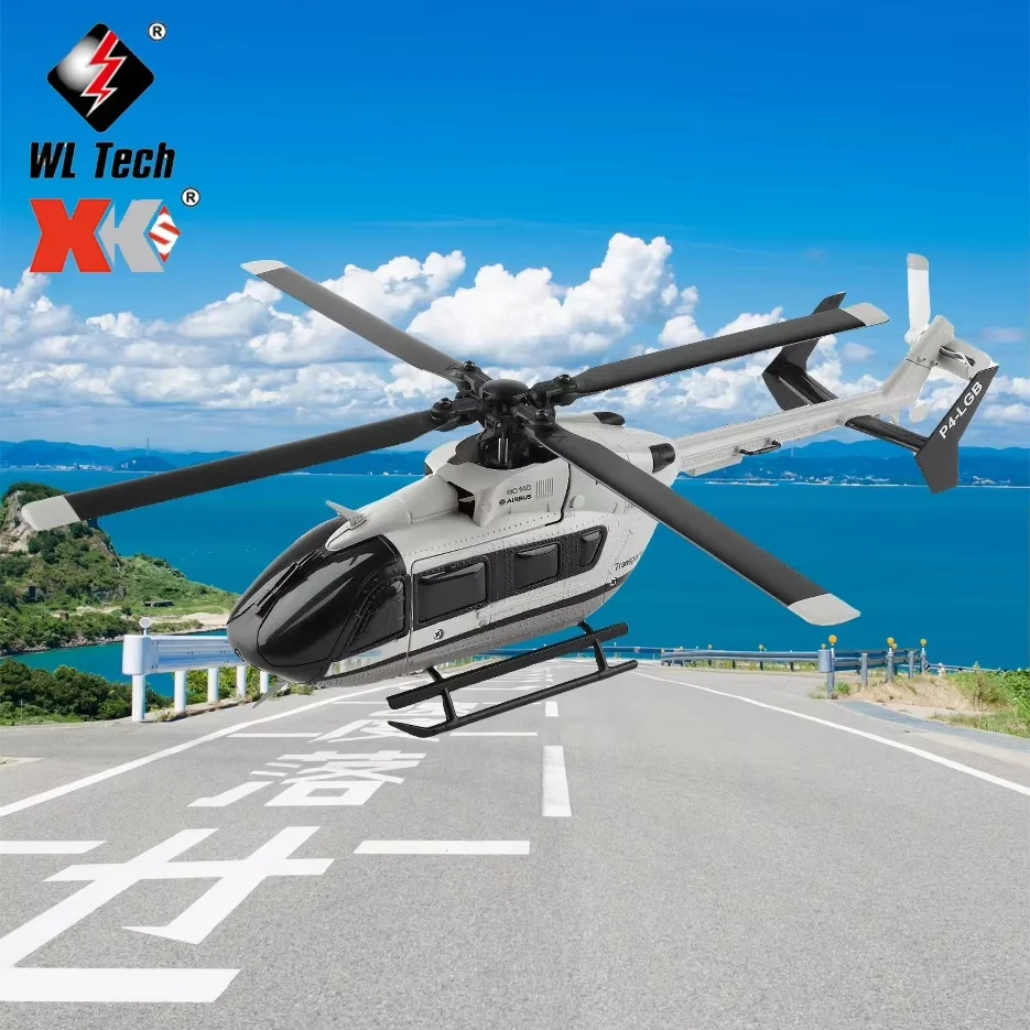 

WL K160 Rc Helicopter Brushless Fixed Altitude Model Aircraft Ec-145 Simulation Rc Model