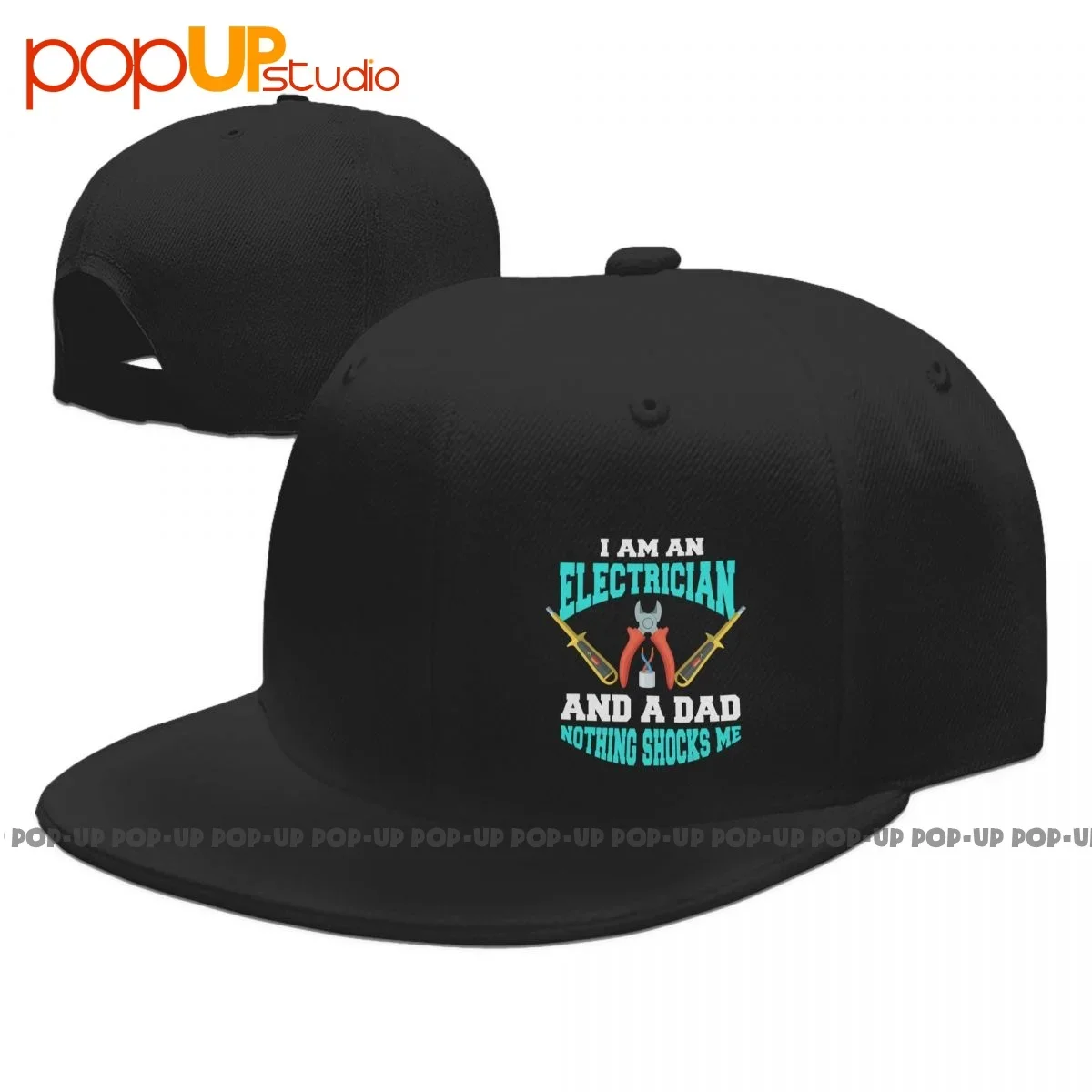 Cute I Am An Electrician And A Dad Nothing Shocks Me Snapback Cap Outdoor High Quality Baseball Caps