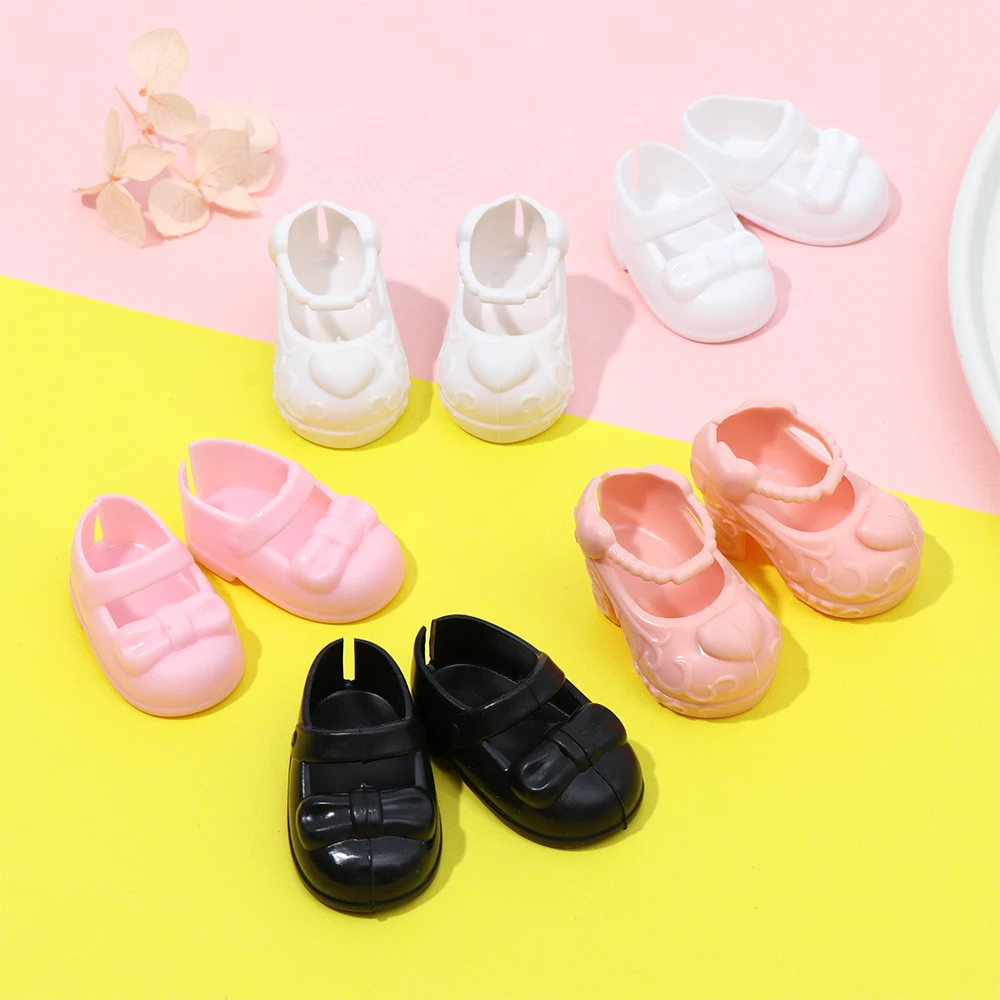 1Pair Cute Pink White Differents Doll Clothes Doll Shoes Toys Sandals Accessories