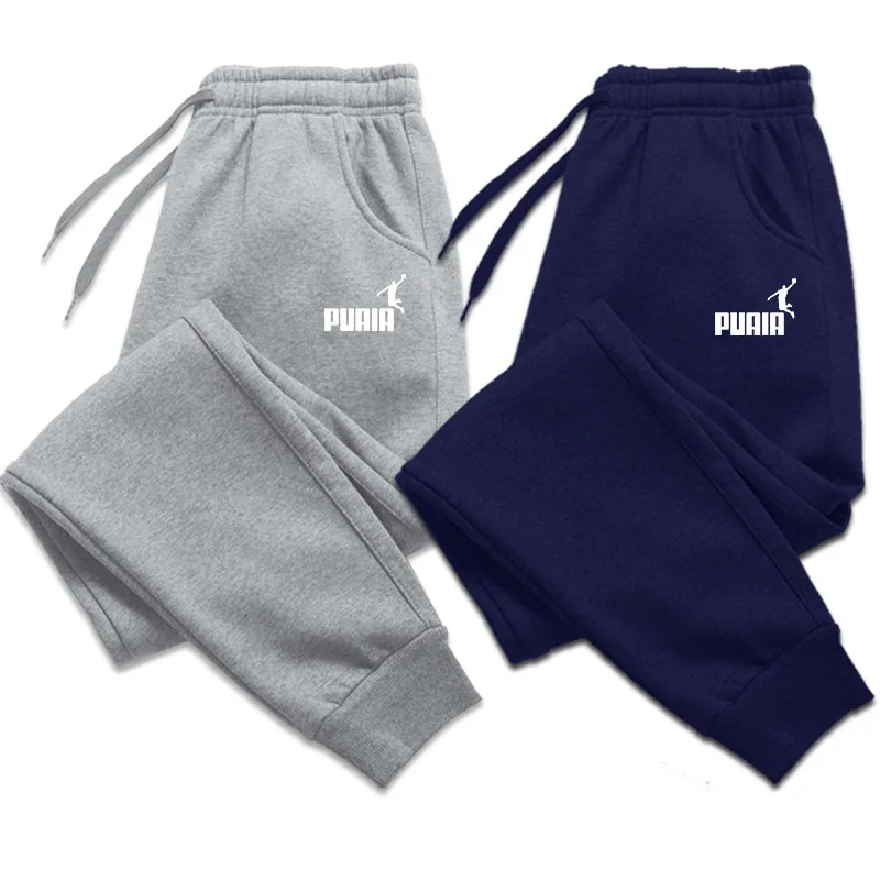 Men's Clothing Trousers Autumn And Winter Men Casual Pants Fashion Soft Sweatpants Jogging Sports Pants 4Colors Brand Logo Print