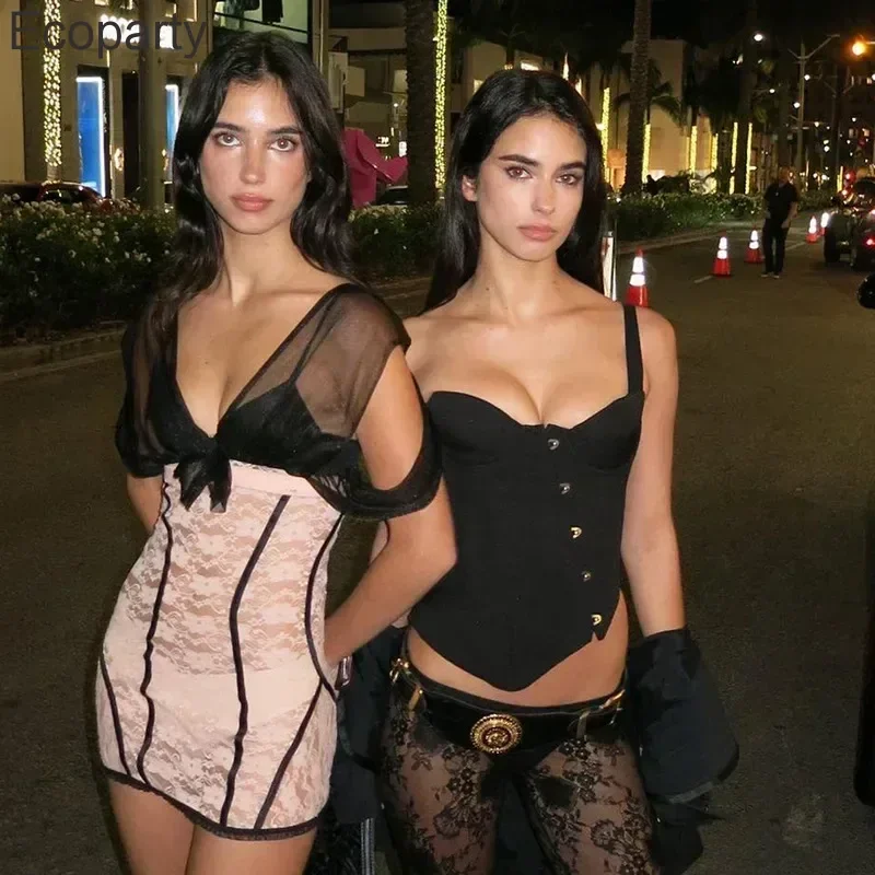 Women's Corset Top Sexy Navel Sleeveless Halter Backless Hanging Buckle T-shirt Tops Fashion Solid Color Suspenders Tops