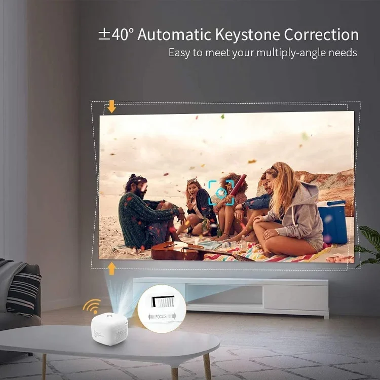 LED projector 2000 Lumens Android projector projetor 1080P home cinema ultra short throw projector 4k