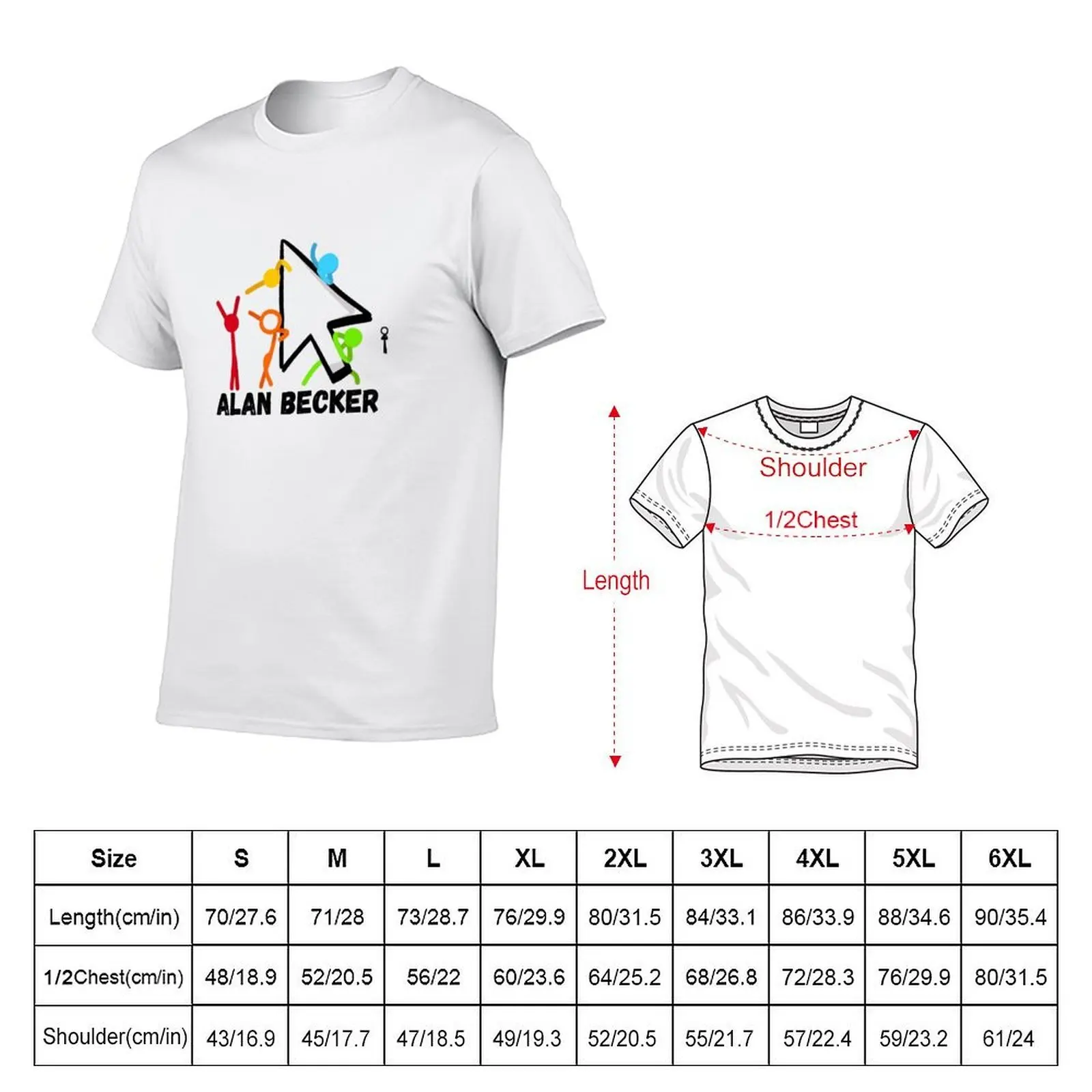 alan becker T-Shirt Running Gym Short Sleeve Sports Tee