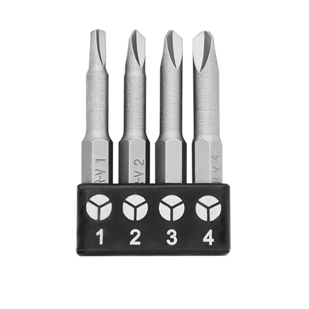 4/5pcs Special-Shaped Screwdriver Set 50mm 1/4 Hex Shank Screwdriver U-Shaped Y-Type Triangle Three Points Screwdriver Bit Tool