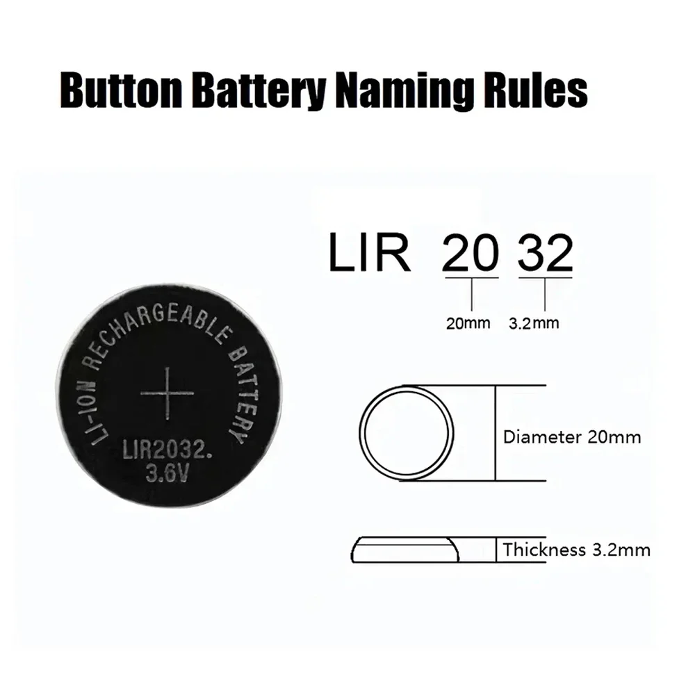 Intelligent LCD Screen Button Battery Charger For LIR2016 2025 2032 1632 2032H Coin Cell Battery Charging Supplies EU US Plug