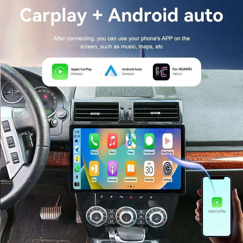Lecteur vidéo multimédia Android autoradio pour Land Rover Freelander 2 2007-2015 Radio CarPlay stéréo Auto Bluetooth GPS 4G WIFI