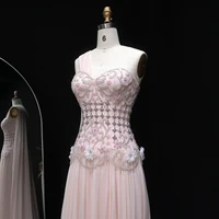Sharon Said Elegant One Shoulder A Line Evening Dress with Cape 3D Flowers Crystal Beaded Formal Party Gowns SS285 Customized - Image 4