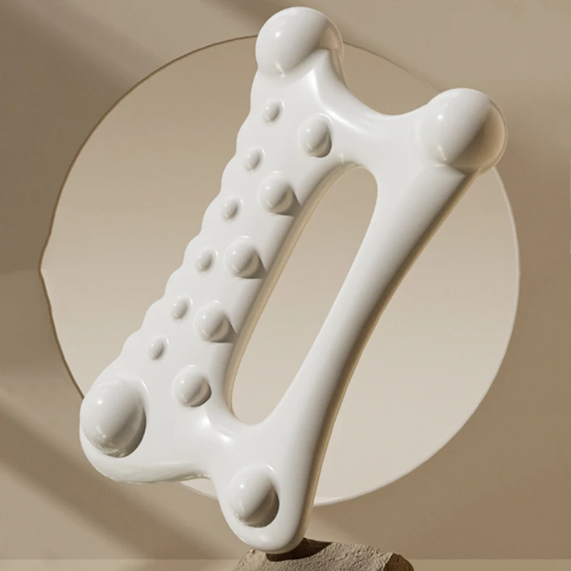 Nuova manutenzione del viso Gua Sha Tavola da massaggio Resina statica gratuita Piastra raschiante portatile per tutto il corpo per donne Adulti