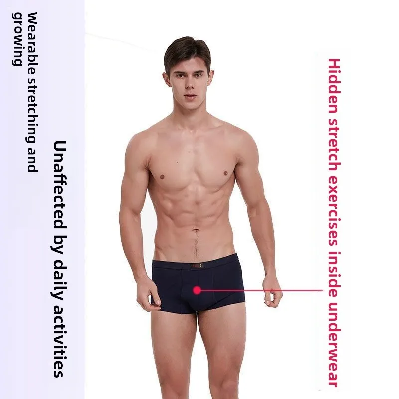 Men Workout Underwear Stretch Shorts Bodybuilding Fitness Low Rise Soft Breathable Muscle Training Male Sexy Underpants Gym