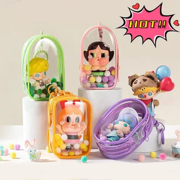 1 Stuks Pluche Pop Uit Tas Pvc Transparant Katoen Pop Pouch Dikker 3D Pop Bescherming Case Voor Anime Poppen sieraden Organizer