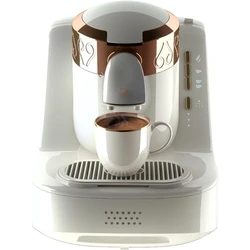 Automatic Turkish/Greek Coffee Machine, USA 120V, UL, White/Gold, medium