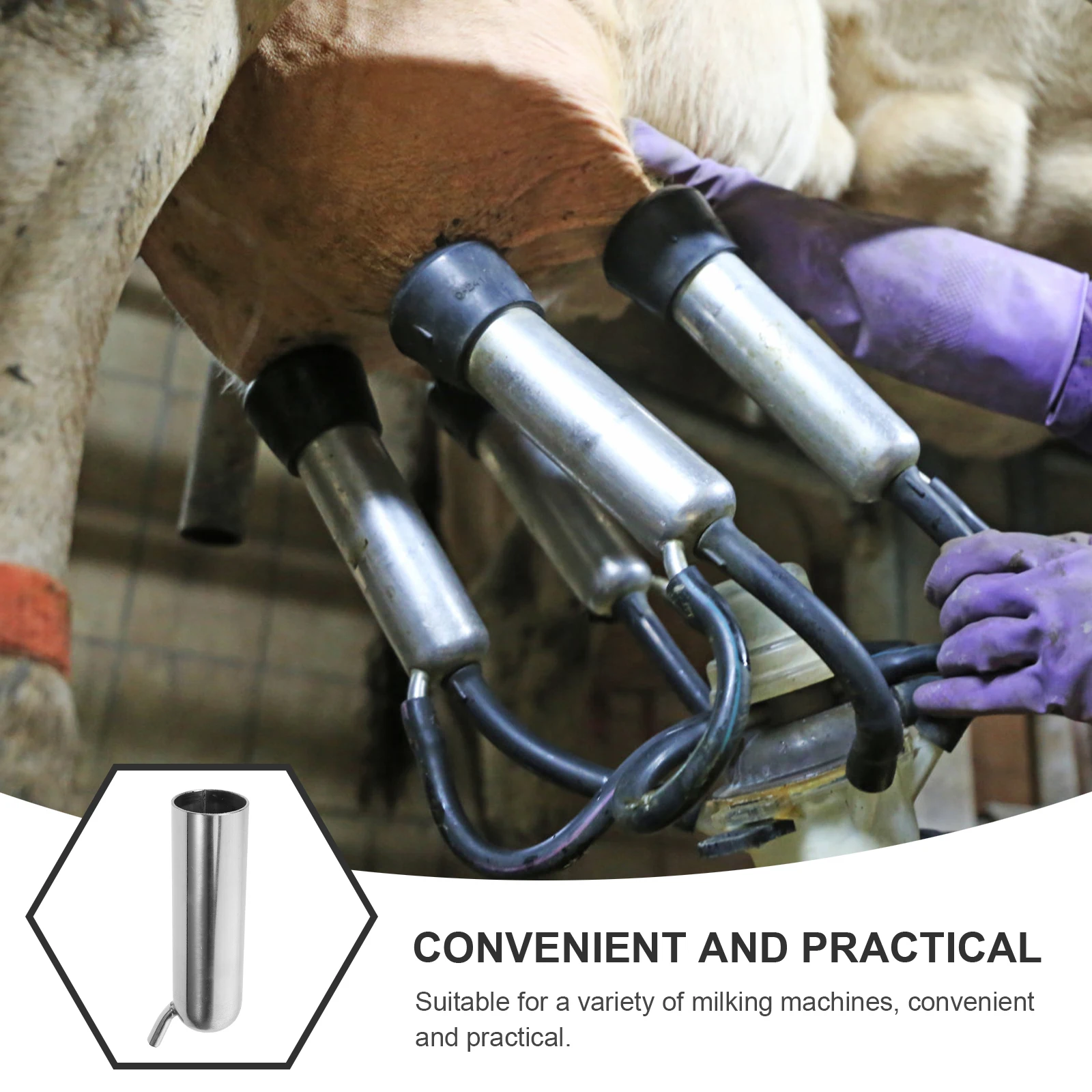 

Sheep Milk Cup Accessories Cow Milking Liner Cups Stainless Steel 2mm SS201 Replacement Parts Easy Clean Farm Livestock Supply