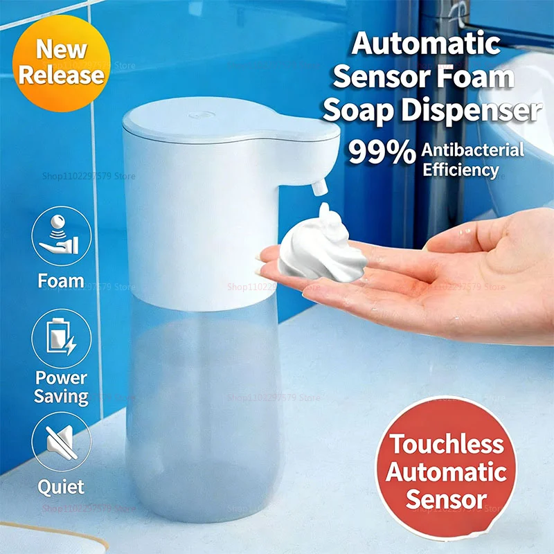 

Автоматический дозатор мыла, дозатор пены для мытья рук, умный сенсорный дозатор мыла, бесконтактная зарядка через USB, 350 мл, машина для дезинфекции рук