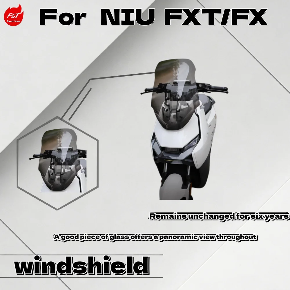 

For Niu FX TFX Modified Lifting Windshield Special Windshield Glass Windproof Accessories Chest Guard