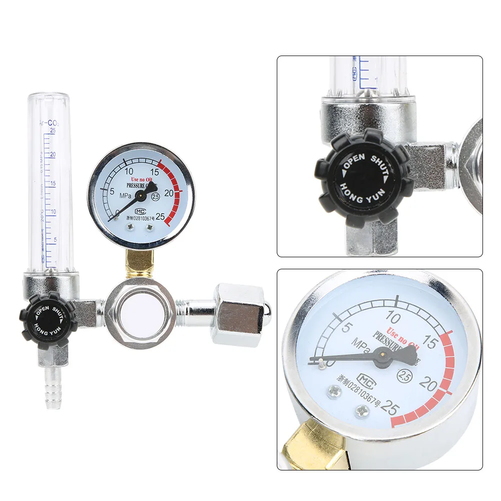 Regulator przepływomierza Argon CO2 Mig Tig Ciśnieniomierz Części spawalnicze Regulator przepływomierza Argon CO2 Regulator spawalniczy Zamiennik