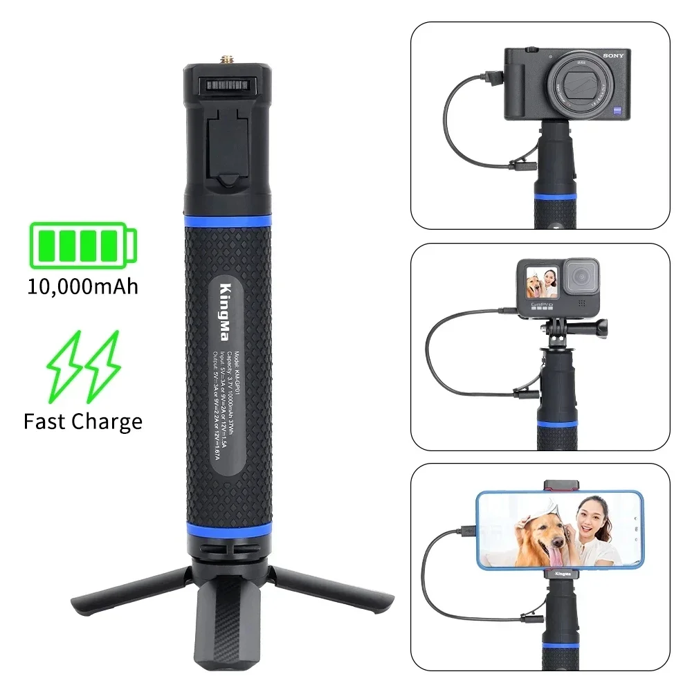 FF-F49 10000mAh palmare Power Bank ricaricabile Stick di ricarica Grip per GoPro Hero 10 9 Insta360 ONE X2 X3 R accessorio