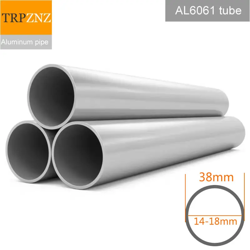 

Outer diameter 38mm 6061 aluminum pipe tube inner 14-18mm wall 10mm-12mm Hard straight aluminum pipe thin thick wall