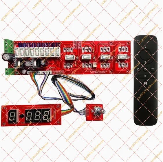 Relay Type Volume Control Board With Display Screen Remote Control & Input Switch