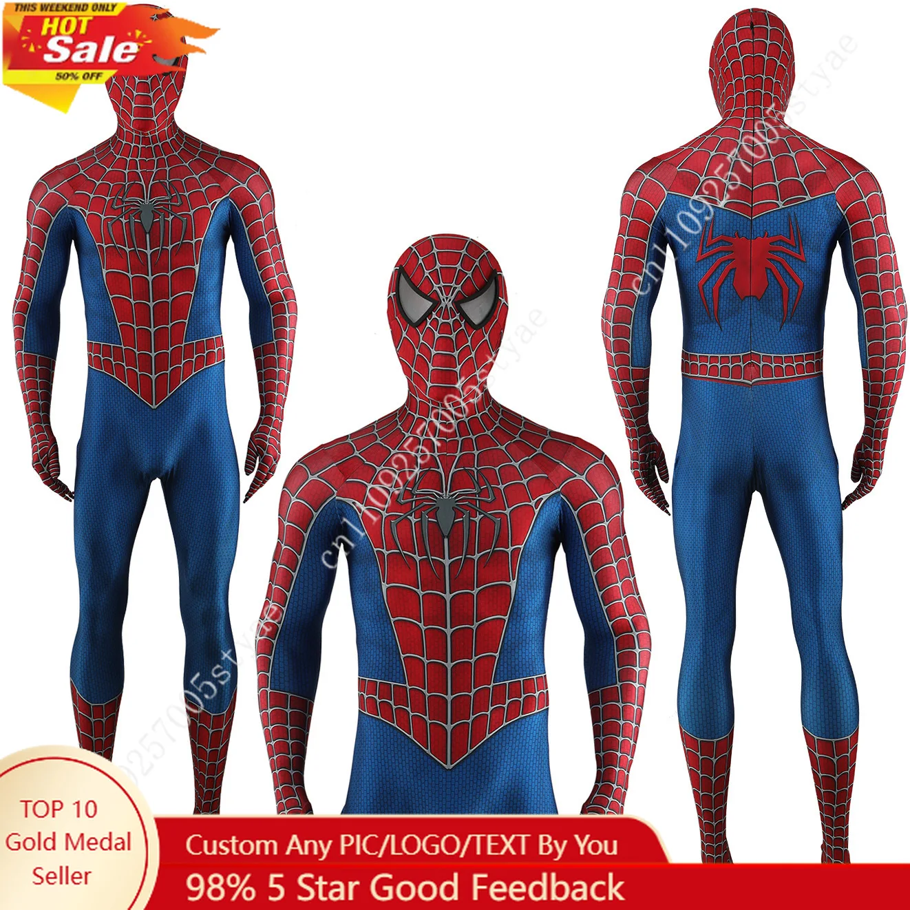 

Marvel Spider-Man Close-fitting Cosplay Clothes Halloween Tight-fitting Jumpsuit Fashion Cosplay Outfit for Man