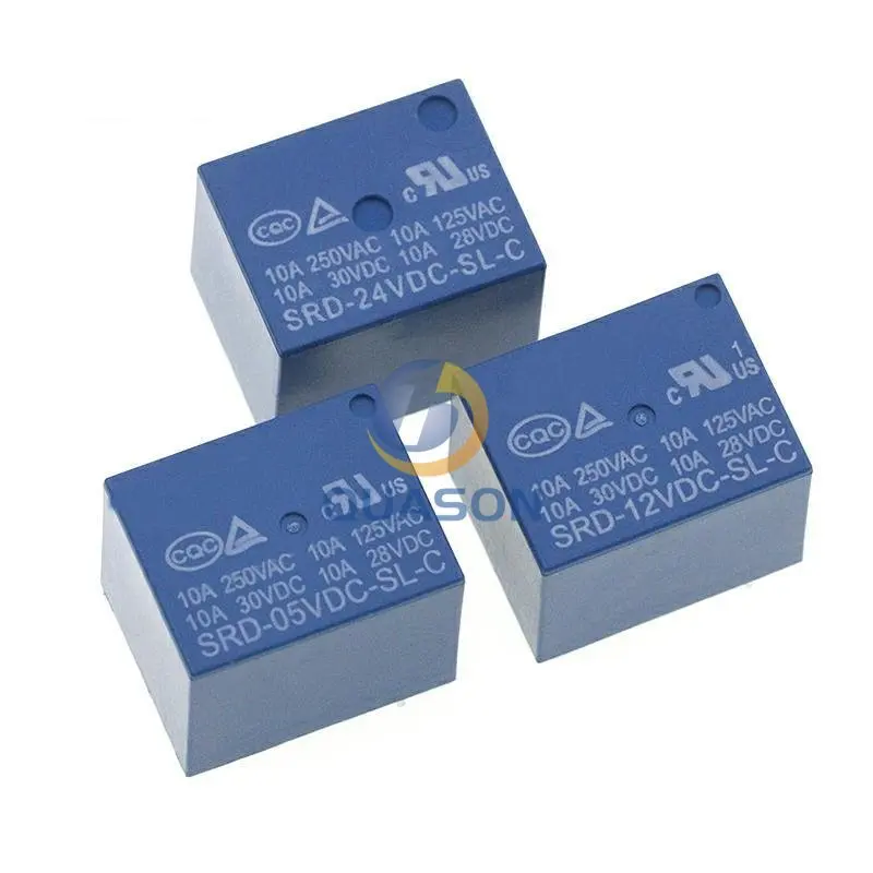 Relays SRD-03VDC-SL-C SRD-05VDC-SL-C SRD-06VDC-SL-C SRD-09VDC-SL-C SRD-12VDC-SL-C 3V 5V 6V 9V 12V 24V 48V 10A 250VAC 5PIN