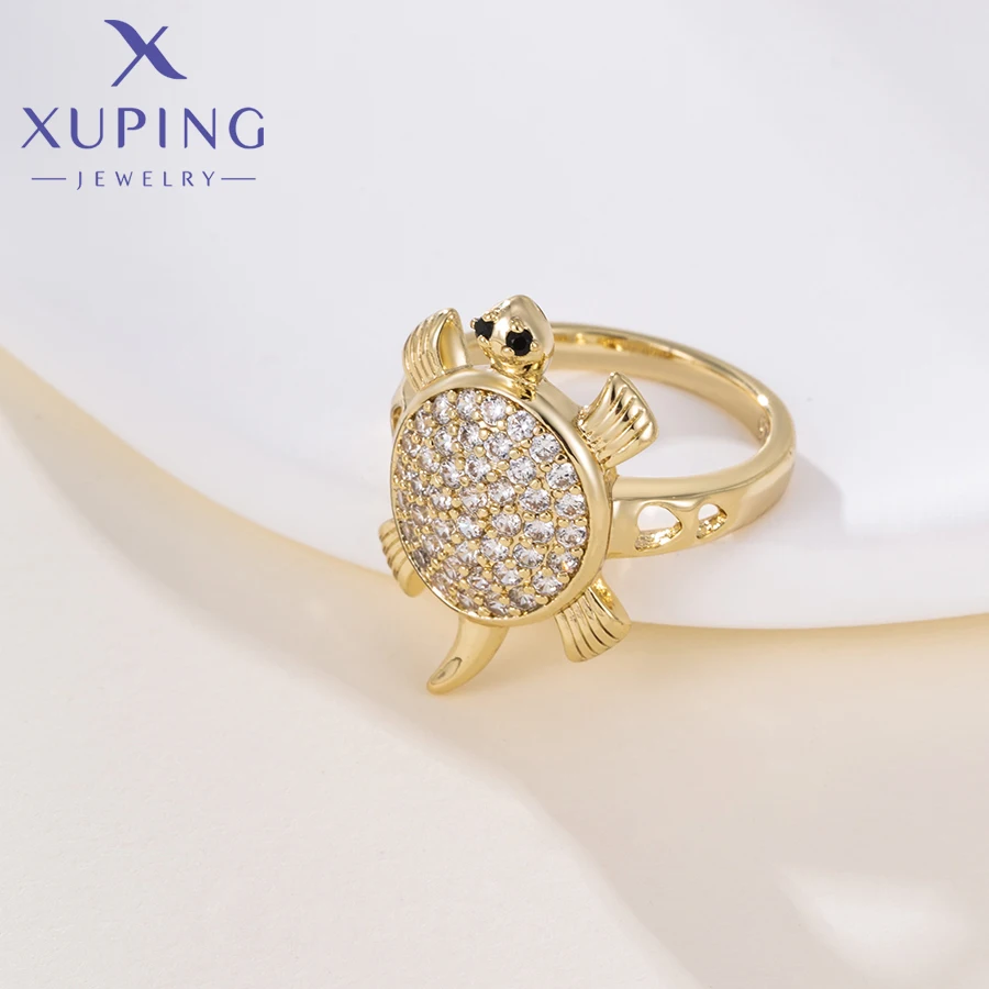 Xuping Jewelry Fashion Eleganter, neu eingetroffener Tierring mit goldfarbener Beschichtung als Partygeschenk X001139144 – Detail 11
