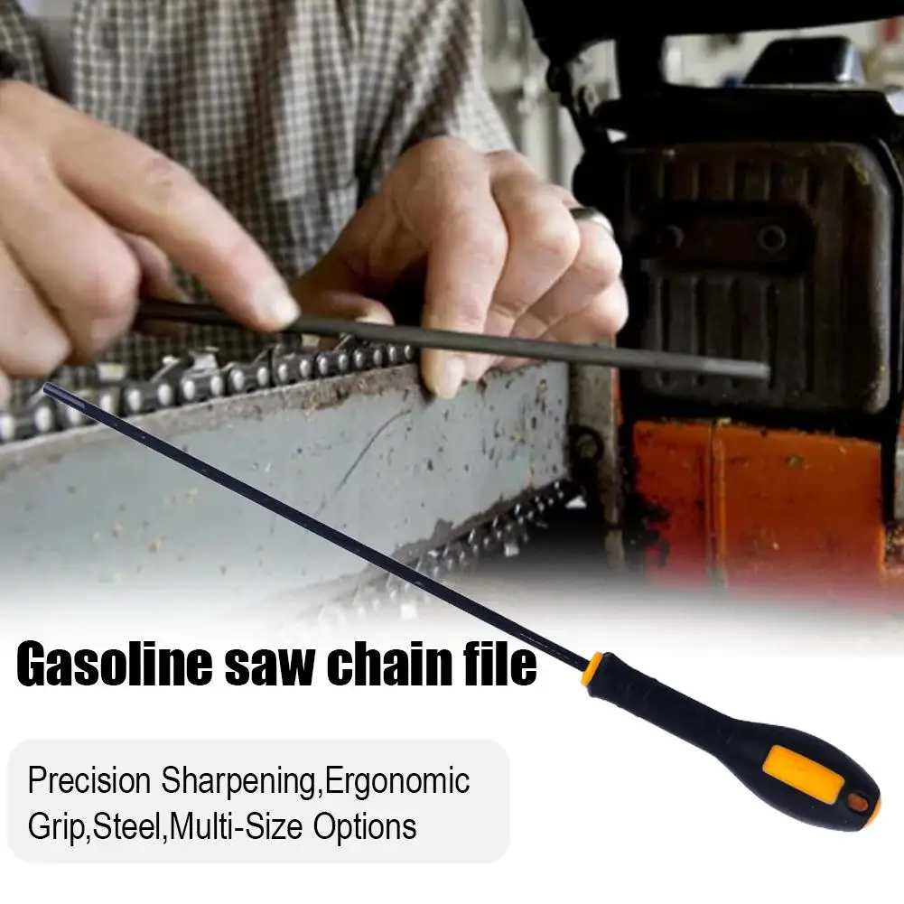 1pc Chainsaw Round File Sharpener Steel Chain Grinding Files  4.0mm 4.8mm 5.5mm Saw Blade Sharpening Tool