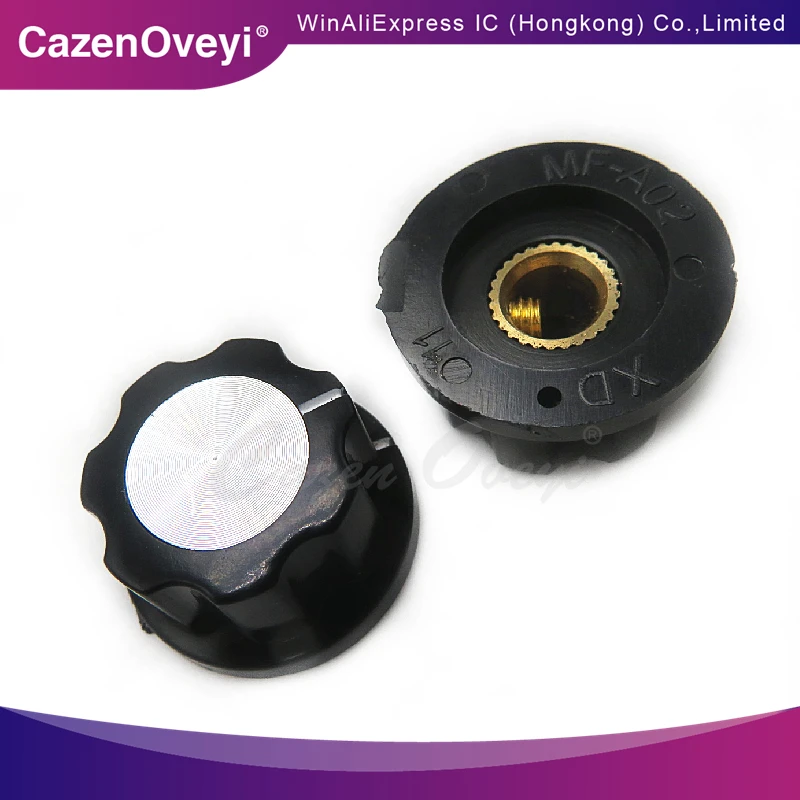 5 Stuk MF-A02 Potentiometer Knop Wh118/Wx050 Bakeliet Knop/Hoed Binnengat 6Mm