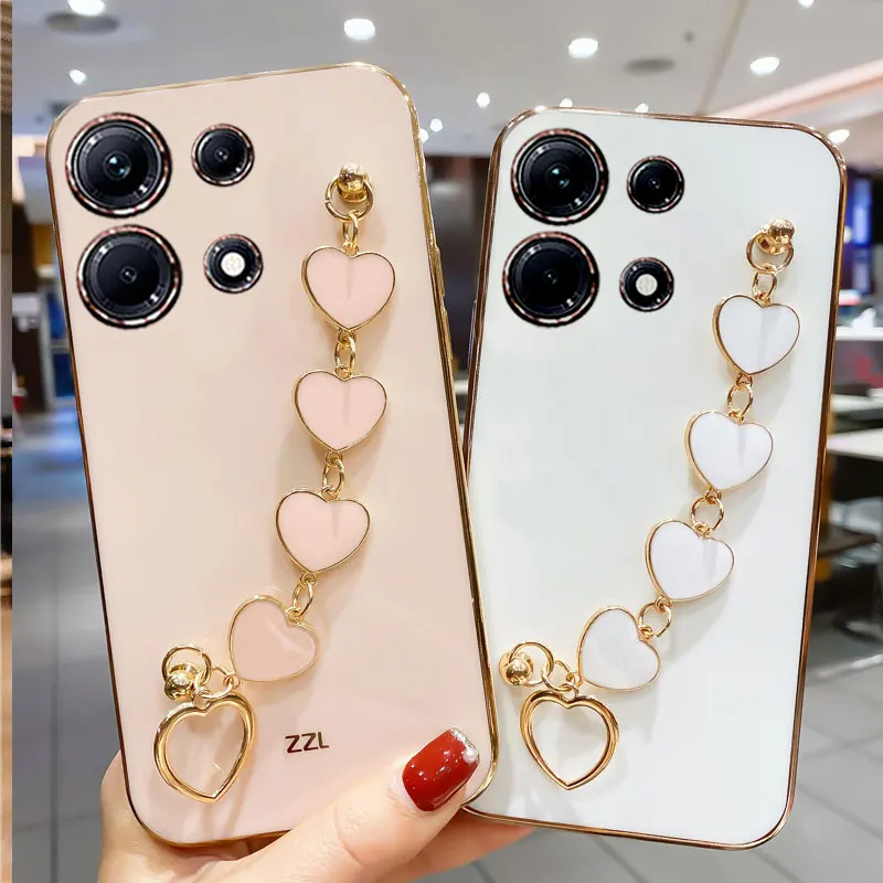 Luxury Plating Love Bracelet Anti-fall Case for infinix Note 30 4G Cases For infinix note 30 pro vip Sexy Cover Case Note30