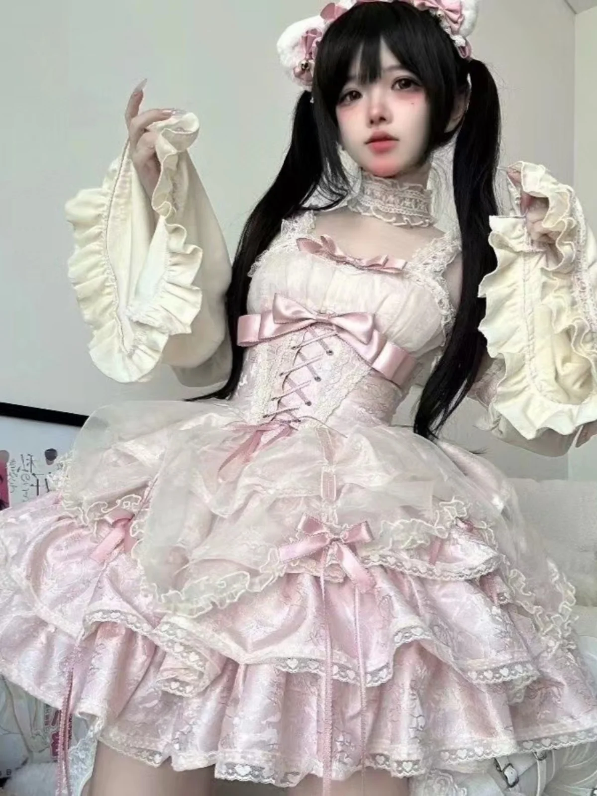 Rosa Doxy JSK Lolita Dress Women's Birthday Dress Sweet Spicy Lace Strap Dress Cosplay Performance Costume Princess Style