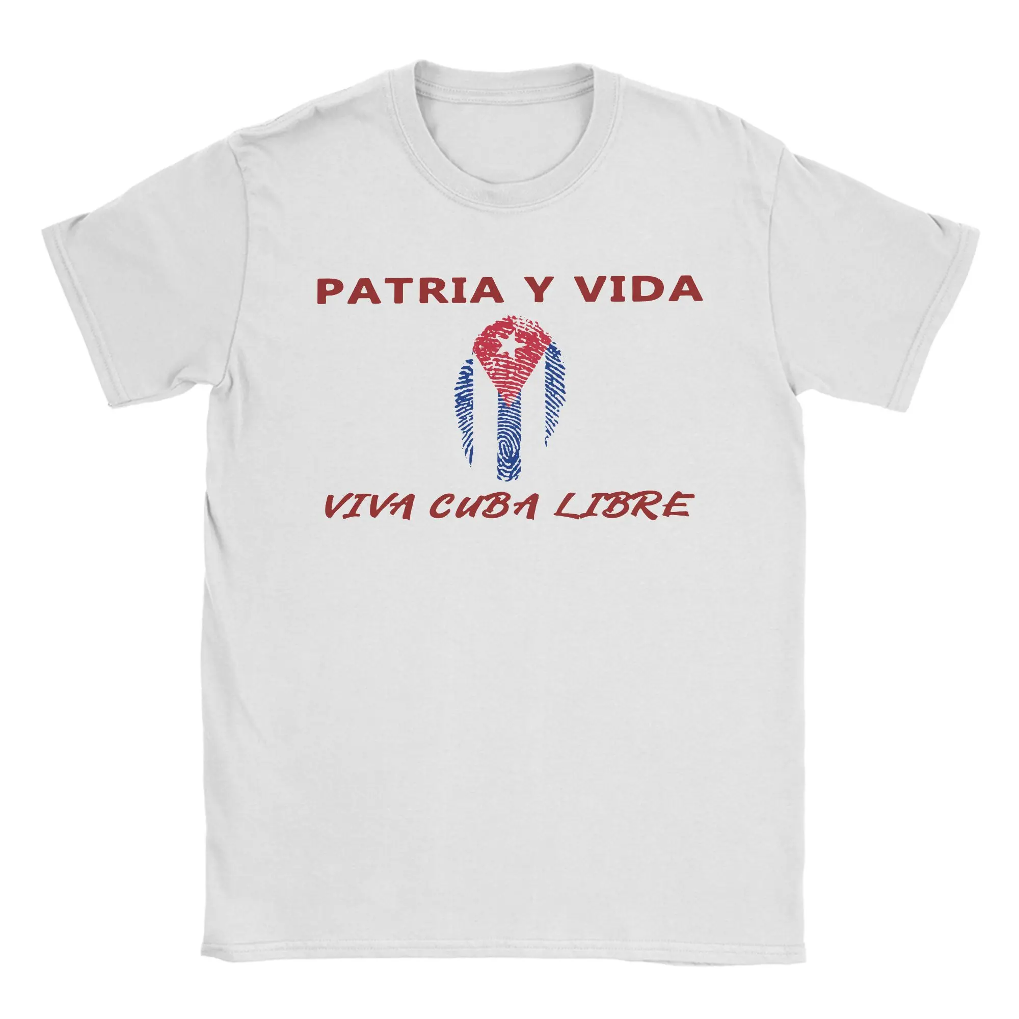 Patria Y Vida Viva Cuba Libre T Shirt for Men Women Cotton Vintage T-Shirt O Neck  Tee Shirt Short Sleeve Clothes Printed