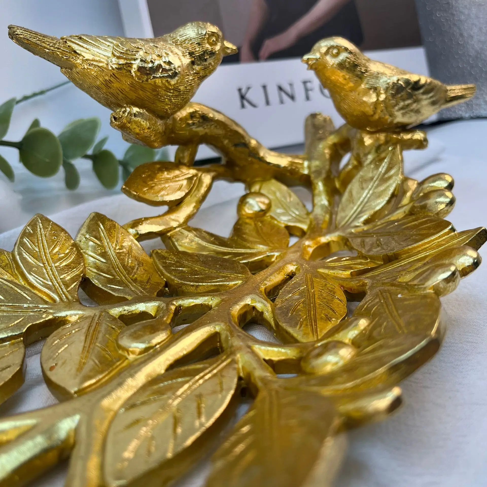Creative Bird Tray Resin Decorative Holder for Jewelry Office Living Room Organizer Handmade Bird-Shaped Home Decor