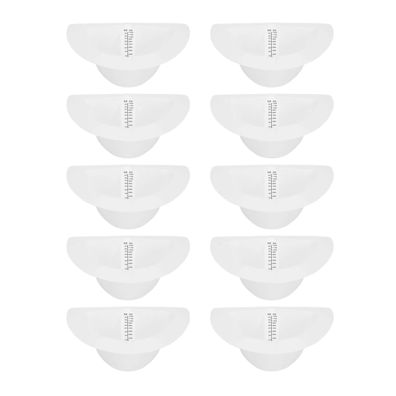Urine Collection Hat Reusable  Measurement 1200ml 40oz Graduated Specimen Collector Pan for Women for Urine Vomit Feces