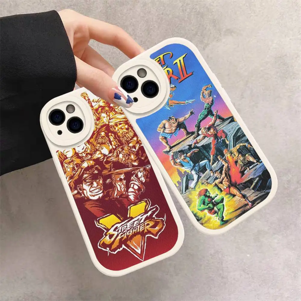 

Чехол для телефона Fighting Game Street Fighter для IPhone 11, 12, 13, 14, 15, 16 Pro Max Plus, кожаный чехол